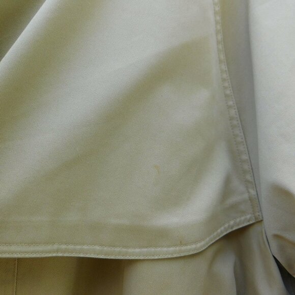 London Fog Khaki Double Breasted Trench Coat with Zip Out Liner 42 Reg Belted - Picture 14 of 15